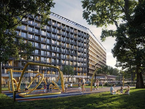 Communal lounge/ TV room, Day, Children play ground