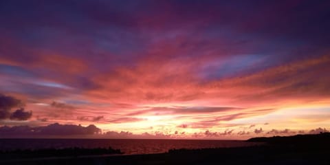 Natural landscape, Sea view, Sunset