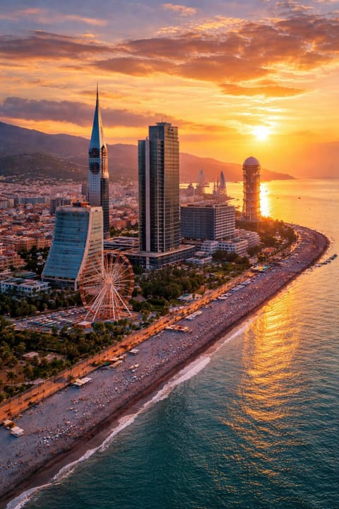 Beach, City view