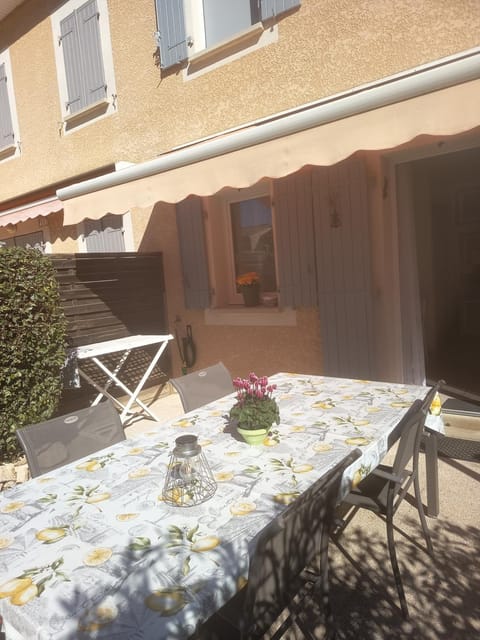 Property building, Patio, Day, View (from property/room), Dining area