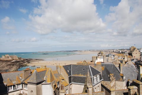 Beach, City view, Sea view