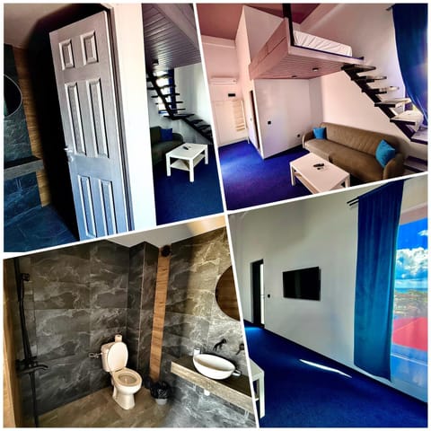 Bed, Living room, Photo of the whole room, Seating area, Bedroom
