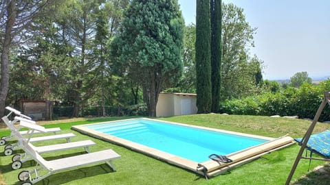 Natural landscape, Garden, Pool view, Swimming pool, Swimming pool, sunbed