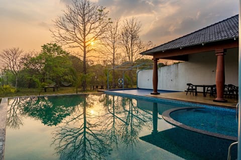 Day, Natural landscape, Pool view, Swimming pool, Swimming pool, Sunset, sunbed