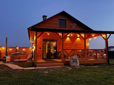 Property building, Night, Garden