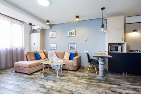TV and multimedia, Kitchen or kitchenette, Living room, Seating area, Dining area