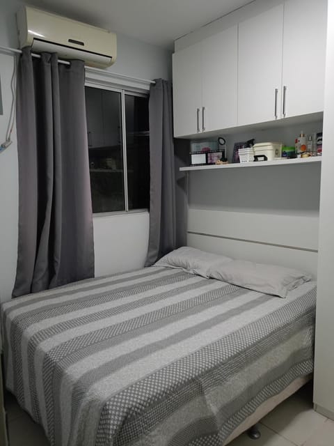 Photo of the whole room, air conditioner