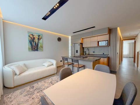 Kitchen or kitchenette, Living room