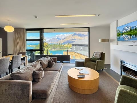 Natural landscape, Living room, Seating area, Mountain view