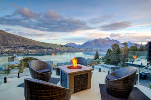 Patio, Natural landscape, Lake view