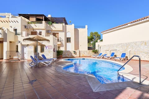 Property building, Living room, Swimming pool
