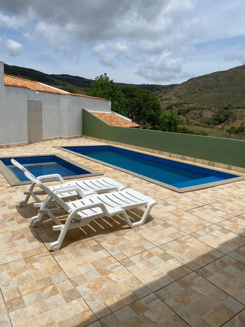 Day, Natural landscape, Mountain view, Pool view, Swimming pool, sunbed