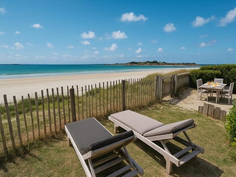 Day, Natural landscape, Beach, Sea view, sunbed