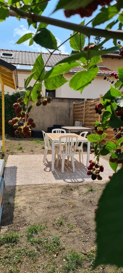 Patio, Spring, Dining area