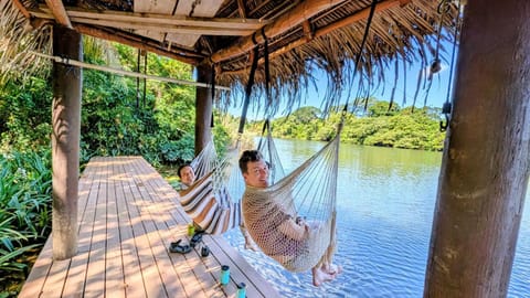 People, River view, group of guests