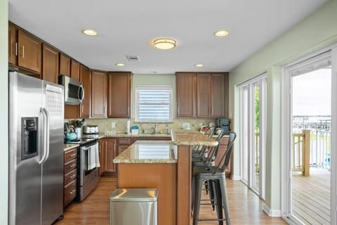 Galveston Bay Front Home with Private Pool and Pier House in San Leon