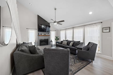 Oceanfront home with pool, large decks, fire pit and private walkover to the beach House in Galveston Island