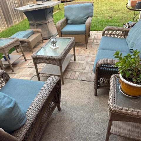 Patio, Garden, Seating area, Garden view