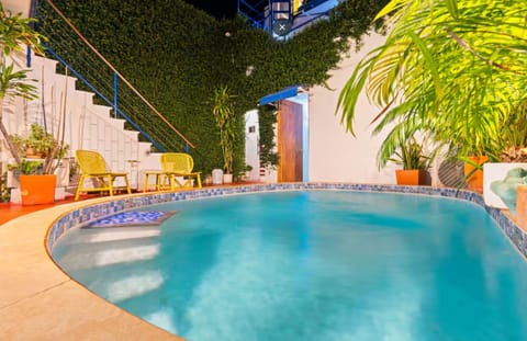 Property building, Patio, Pool view, Swimming pool