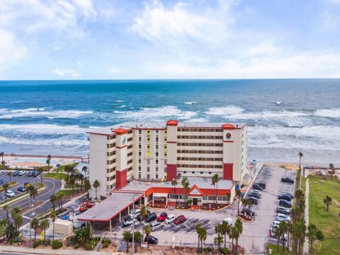 Property building, Facade/entrance, Day, Bird's eye view, Beach, Sea view, Parking