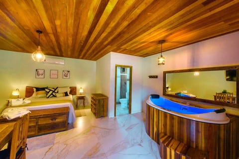 Bed, Hot Tub, Photo of the whole room, Bedroom