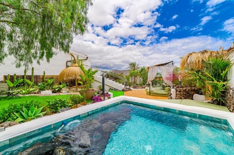Property building, Living room, Swimming pool