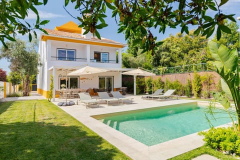 Property building, Patio, Garden, Garden view, Pool view, Swimming pool, sunbed