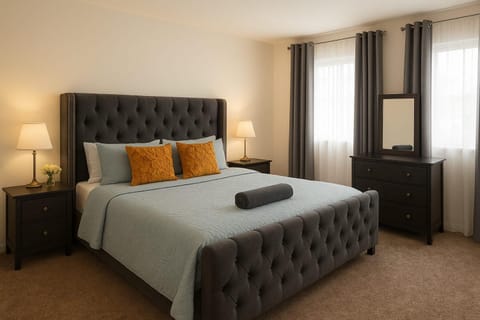 Photo of the whole room, Bedroom
