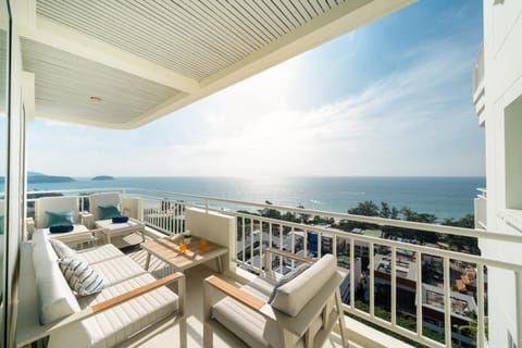 View (from property/room), Balcony/Terrace, Sea view, Sea view, furniture