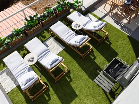 BBQ facilities, Balcony/Terrace, sunbed