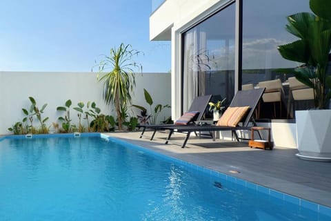 Pool view, sunbed