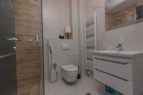 Shower, Toilet, Bathroom, towels