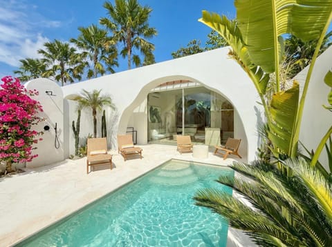 Property building, Patio, Spring, Day, Natural landscape, Garden, Garden view, Pool view, Swimming pool, sunbed