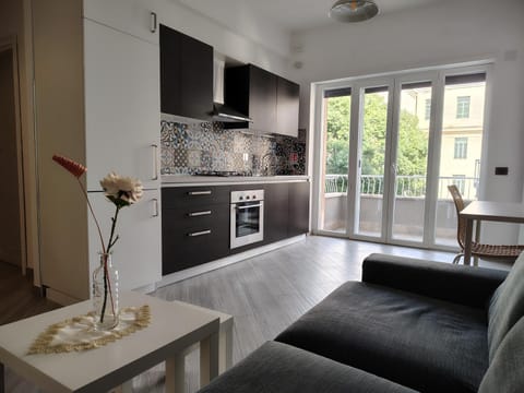 Kitchen or kitchenette, Living room, Dining area