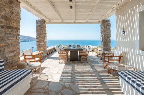 Patio, Dining area, Sea view