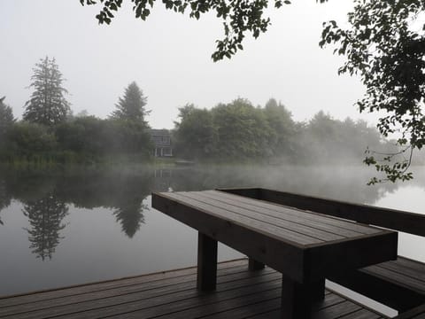 Natural landscape, Fishing, Seating area, Lake view