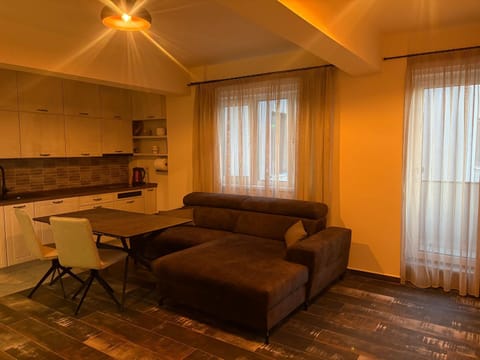 Living room, kitchen