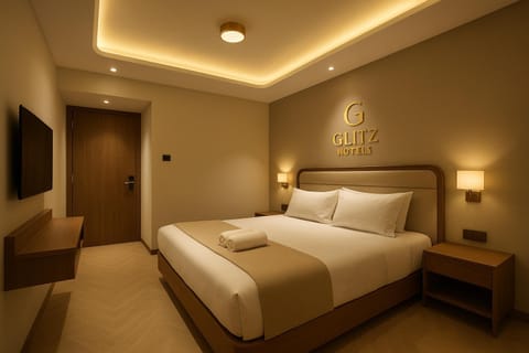 Bed, TV and multimedia, Photo of the whole room, Bedroom