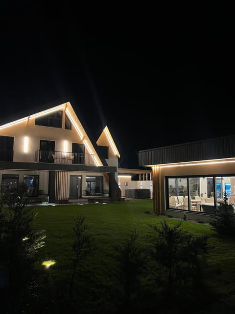 Property building, Night, Garden view