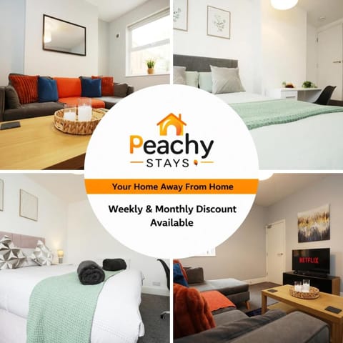 Spacious 4 Bedroom House - Sleeps 8 Guests, Contractors, Groups, Families, Business, Leisure & Relocation Stays Welcome, 13 Minutes From City Centre, Fast Wi-Fi, Smart TV In Lounge & FREE Parking, Long Stays And Short Stays Welcome House in Bristol