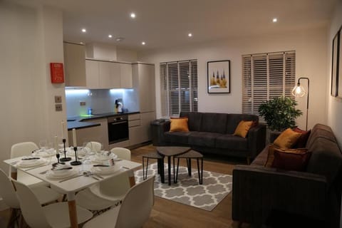 Kitchen or kitchenette, Living room, Dining area