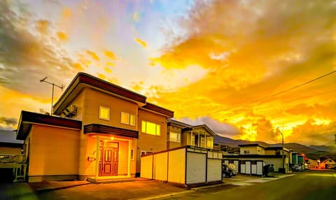 Property building, Facade/entrance, Sunset