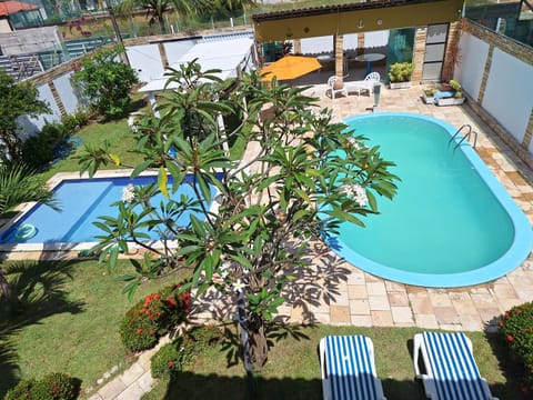 Property building, Patio, Spring, Day, Garden, Garden view, Pool view, Swimming pool, sunbed