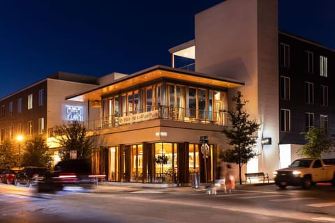 Property building, Night, Street view