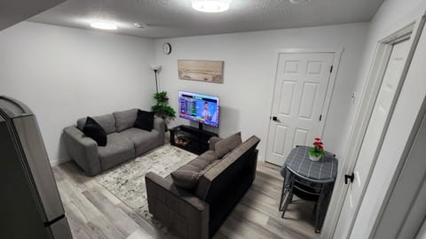 Bed, Living room, Dining area