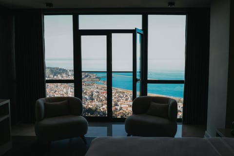 Natural landscape, Living room, Seating area, Sea view