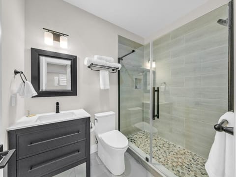 Shower, Toilet, Bathroom, towels