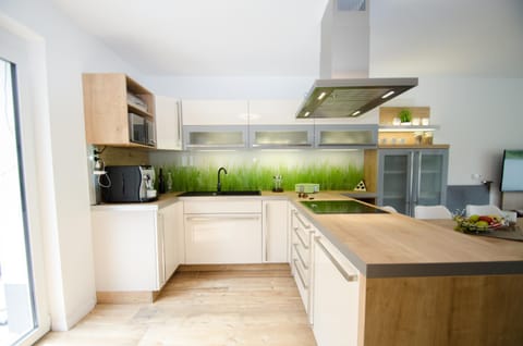 Kitchen or kitchenette, dishwasher