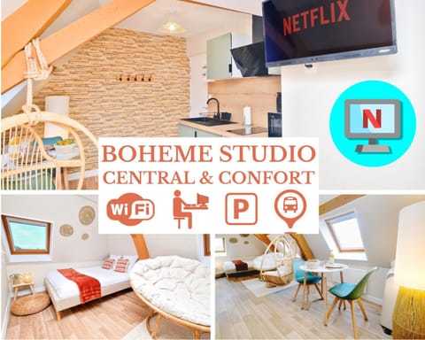 Property building, Communal lounge/ TV room, Bed, Property logo or sign, TV and multimedia, Photo of the whole room, Logo/Certificate/Sign, Bedroom, Text overlay, Certificate/Award