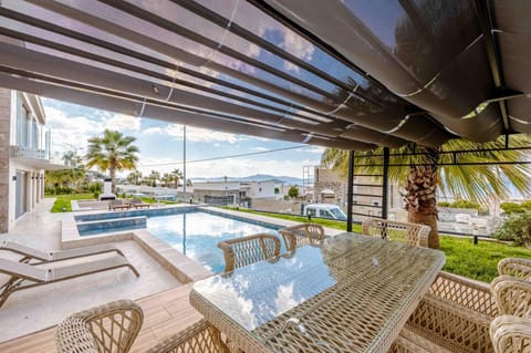 Patio, Balcony/Terrace, Seating area, Pool view, Swimming pool
